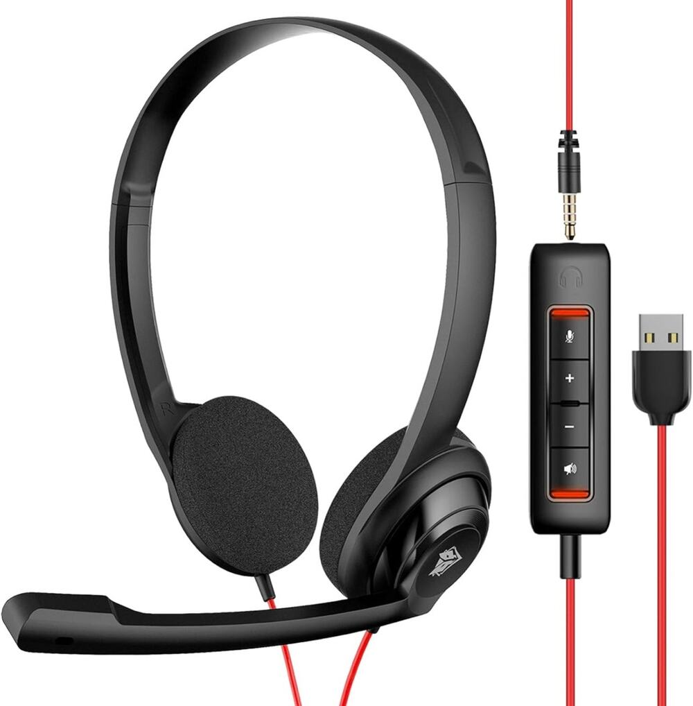 Pre Owned Computer Headset with Clear Microphone